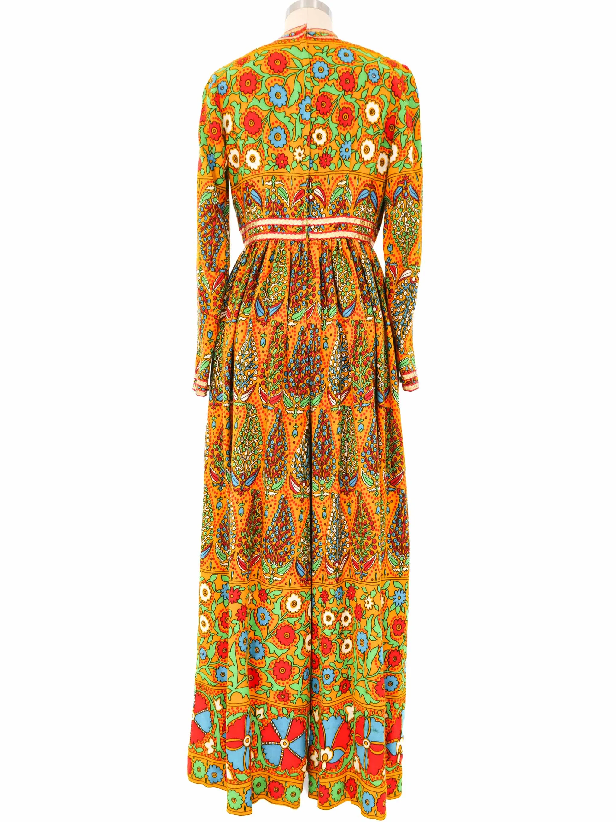 1960s Oscar de la Renta Palazzo Pant Floral Jumpsuit