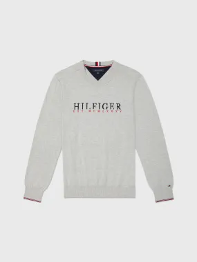 Adaptive Mens Hilfiger Crewneck Sweater | Adaptive Sweatshirts & Hoodies | Tommy Adaptive