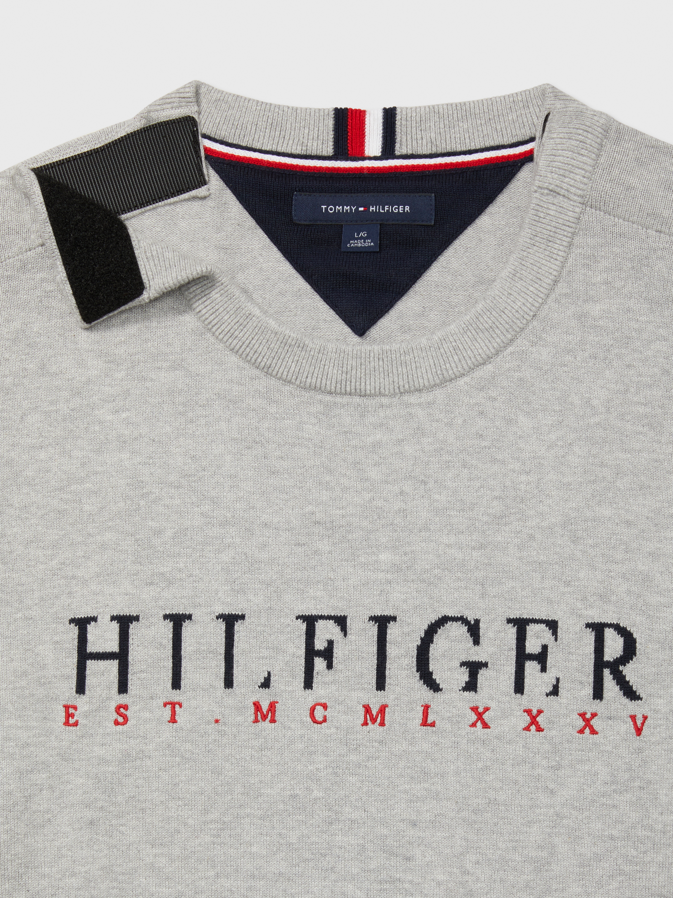 Adaptive Mens Hilfiger Crewneck Sweater | Adaptive Sweatshirts & Hoodies | Tommy Adaptive