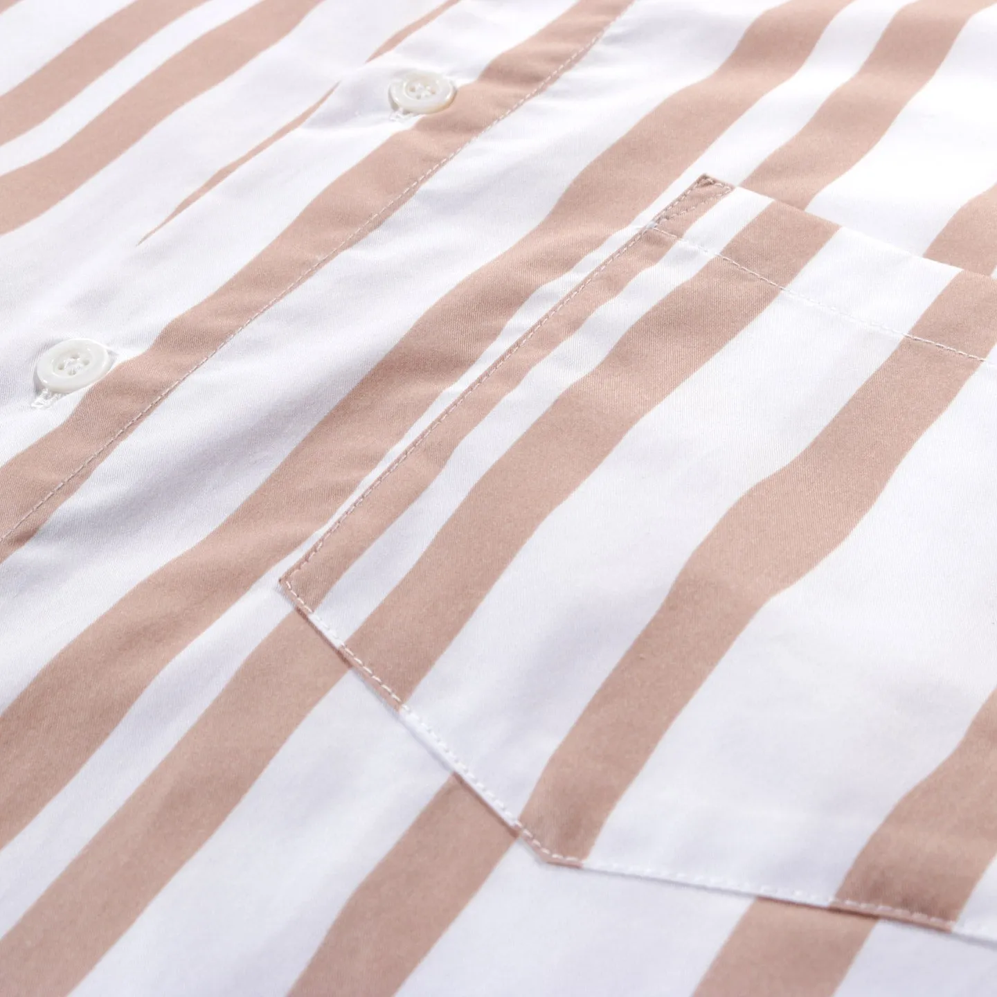 A.P.C. MATHIEU SHIRT CAMEL STRIPE