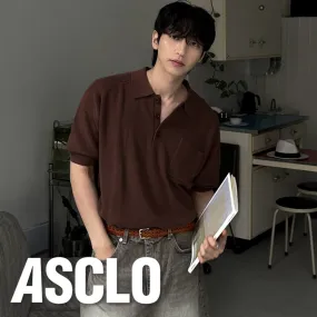 ASCLO  |Casual Style Unisex Street Style Plain Short Sleeves