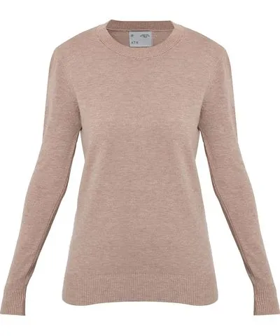 Ats the Label Women's Neutrals Amara Creme Ribbed Knit Top