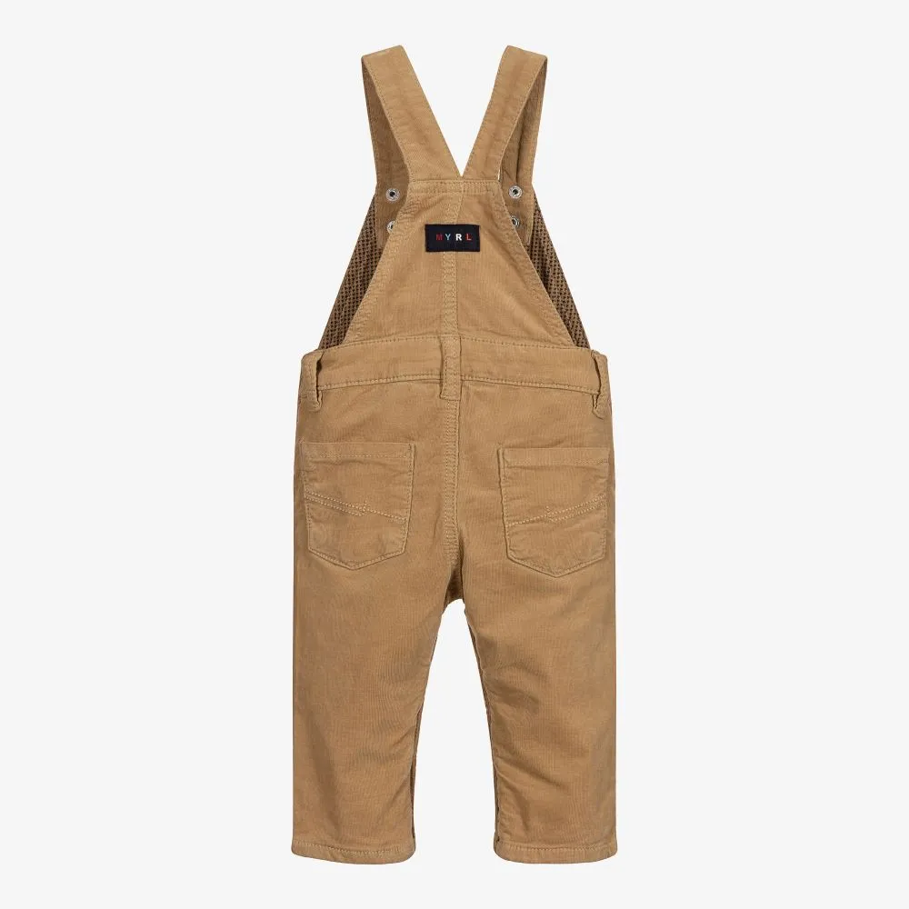 Beige Corduroy Dungarees