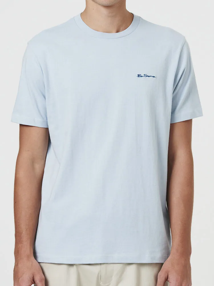 Ben Sherman - Signature Chest Embroidery Tee - Light Blue