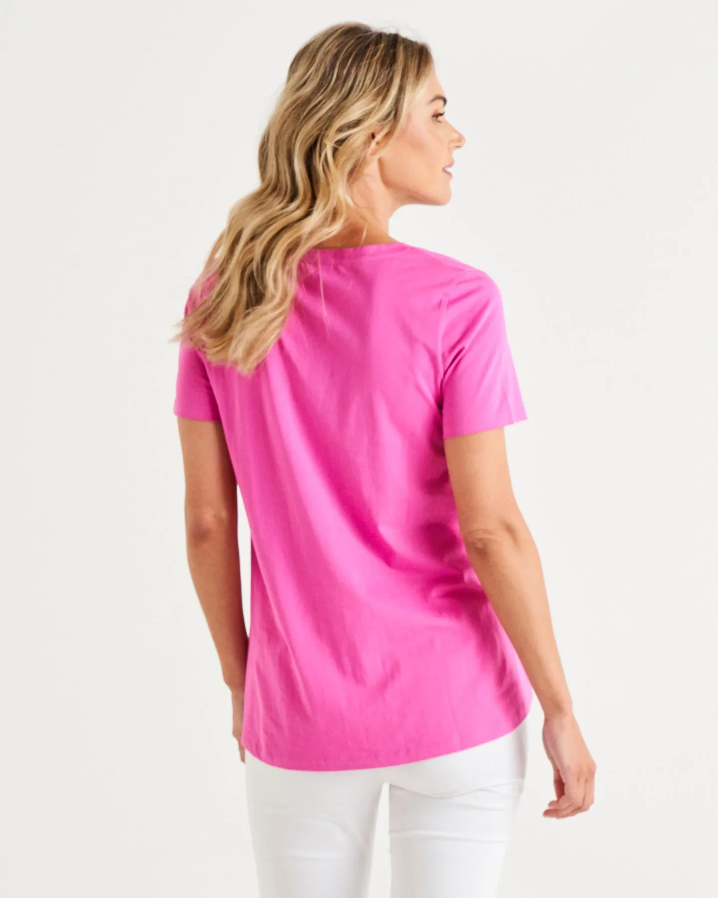 Betty Basics Luella Tee - Azalea