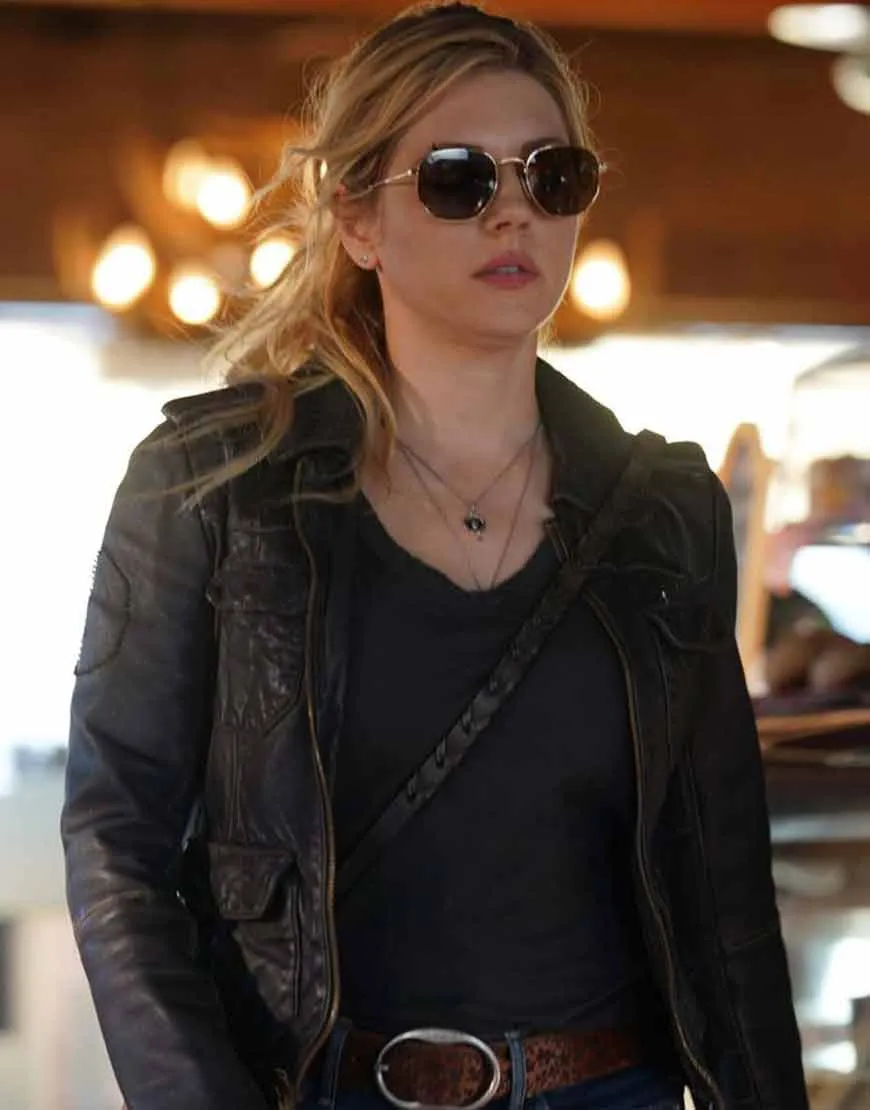 Big Sky Katheryn Winnick Leather Jacket | Ujackets.com - 45% OFF