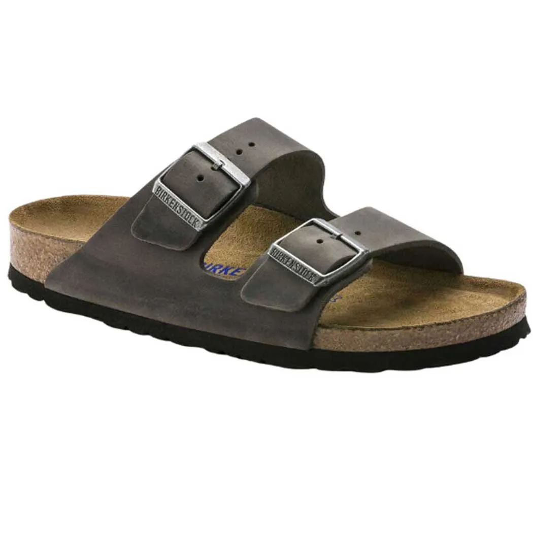 Birkenstock Arizona Soft Footbed Sandal Iron Oiled (Unisex)