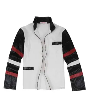 Black and White Leather Bruce Lee Jacket - UJackets