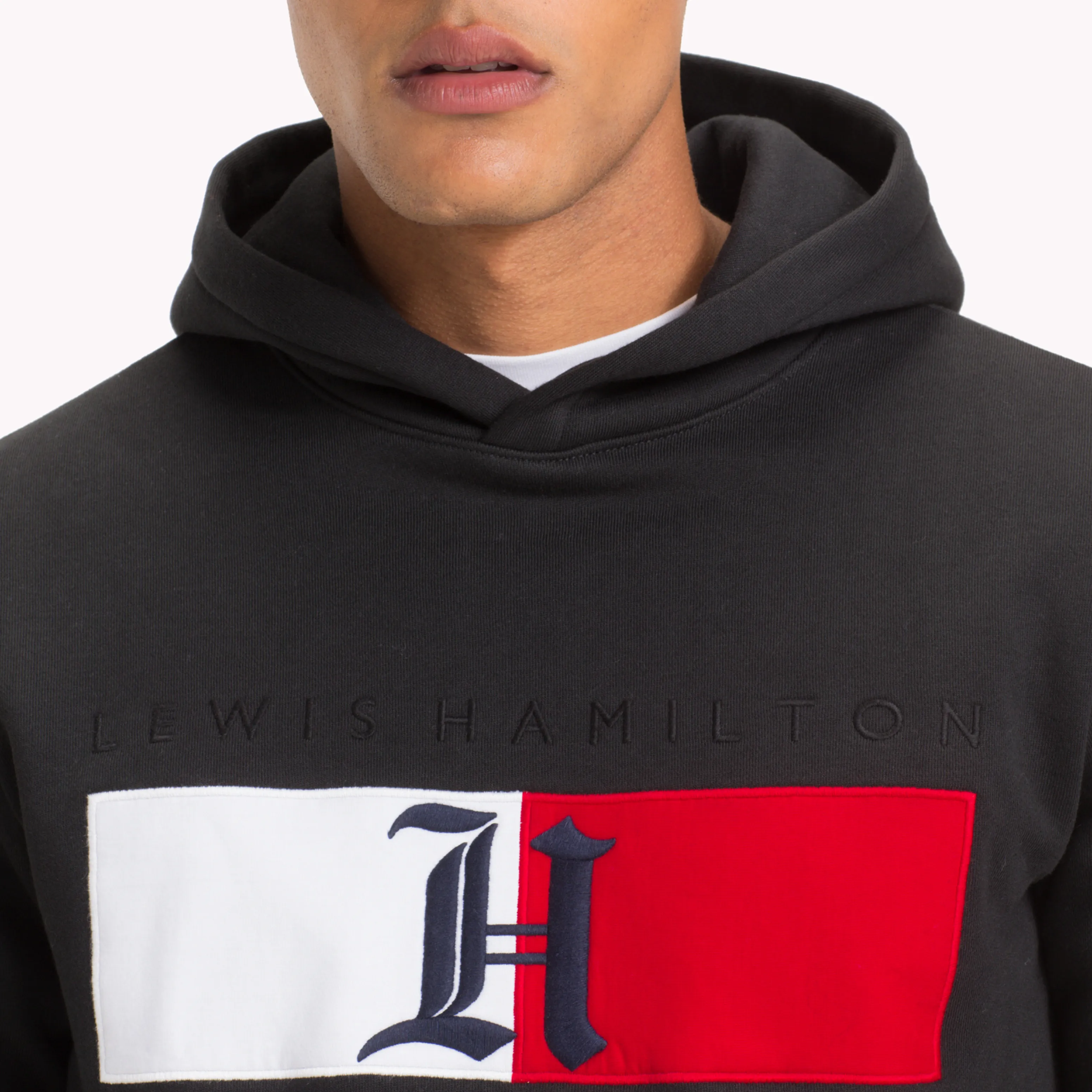 Black Lewis Hamilton Flag Logo Hoodie | Sweatshirts & Hoodies | Tommy Hilfiger