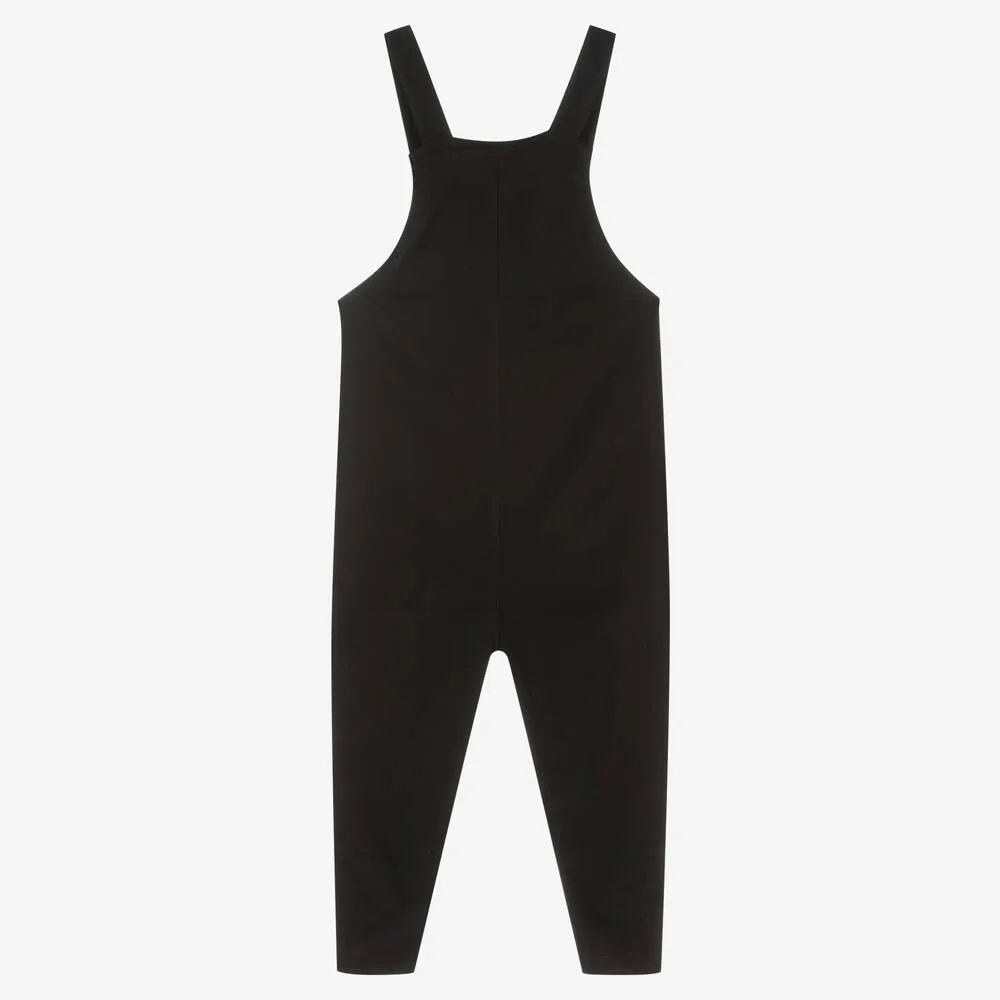 Black Organic Cotton Dungarees