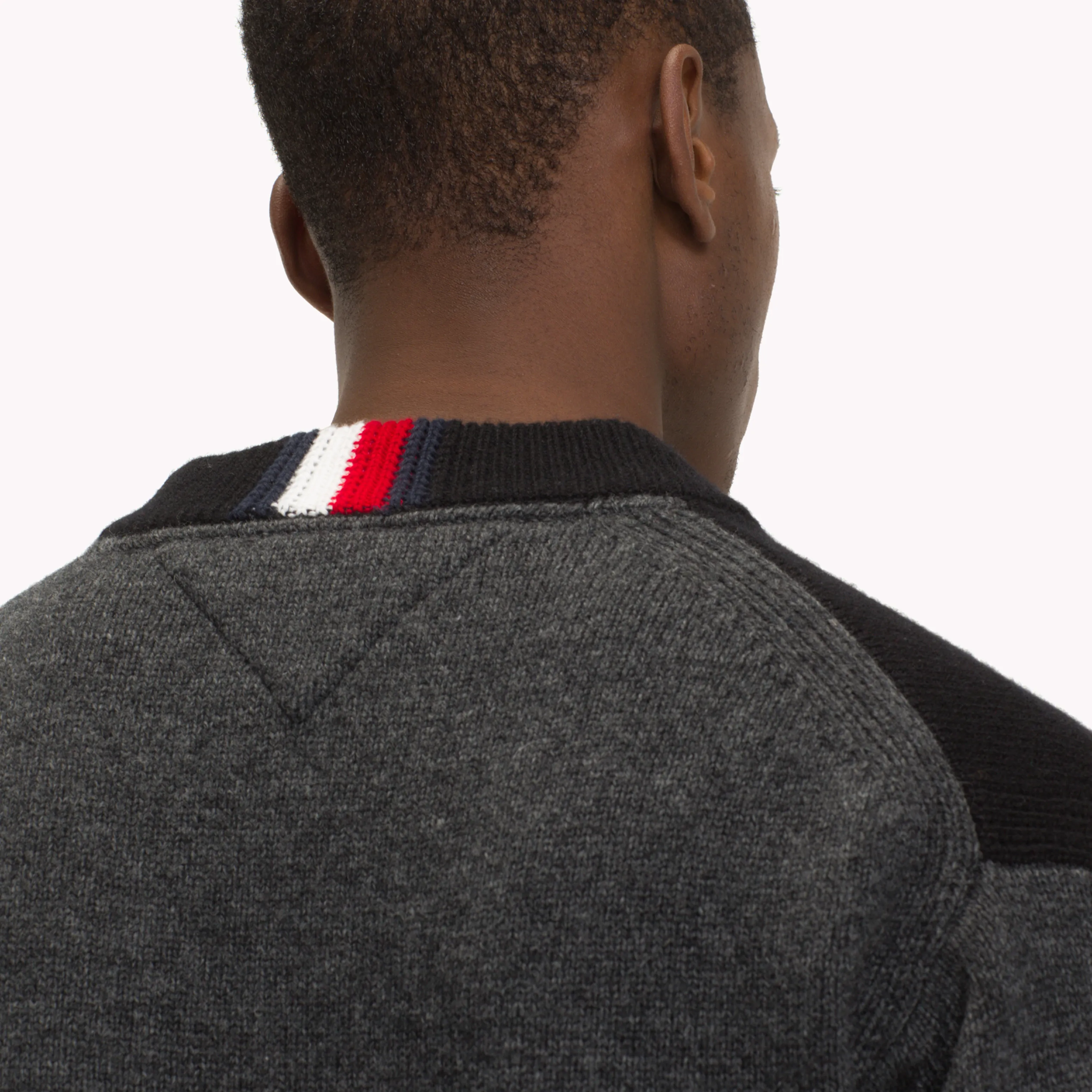 Black Oversized Monogram Wool Blend Jumper | Sweatshirts & Hoodies | Tommy Hilfiger