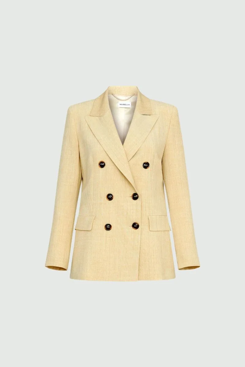 Blazer doppiopetto donna Giallo