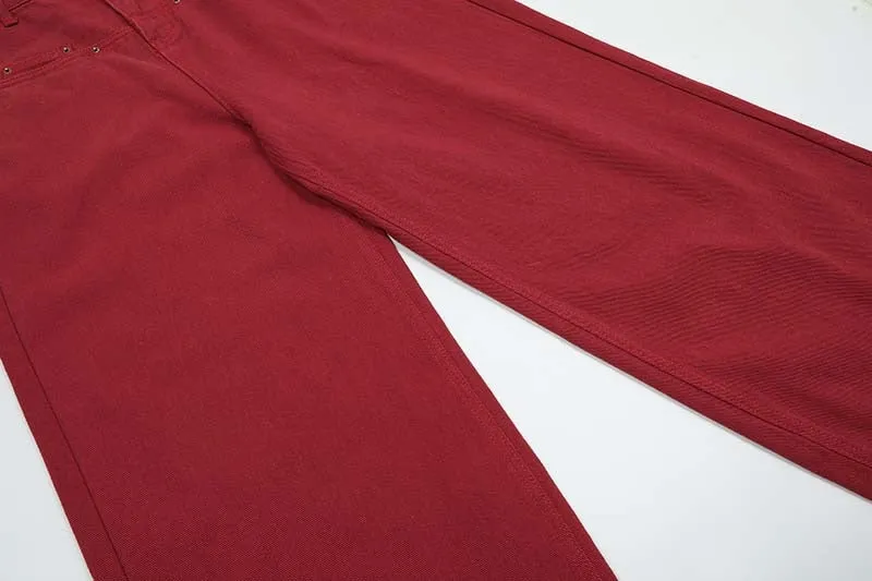 Bold | Straight Red Jeans