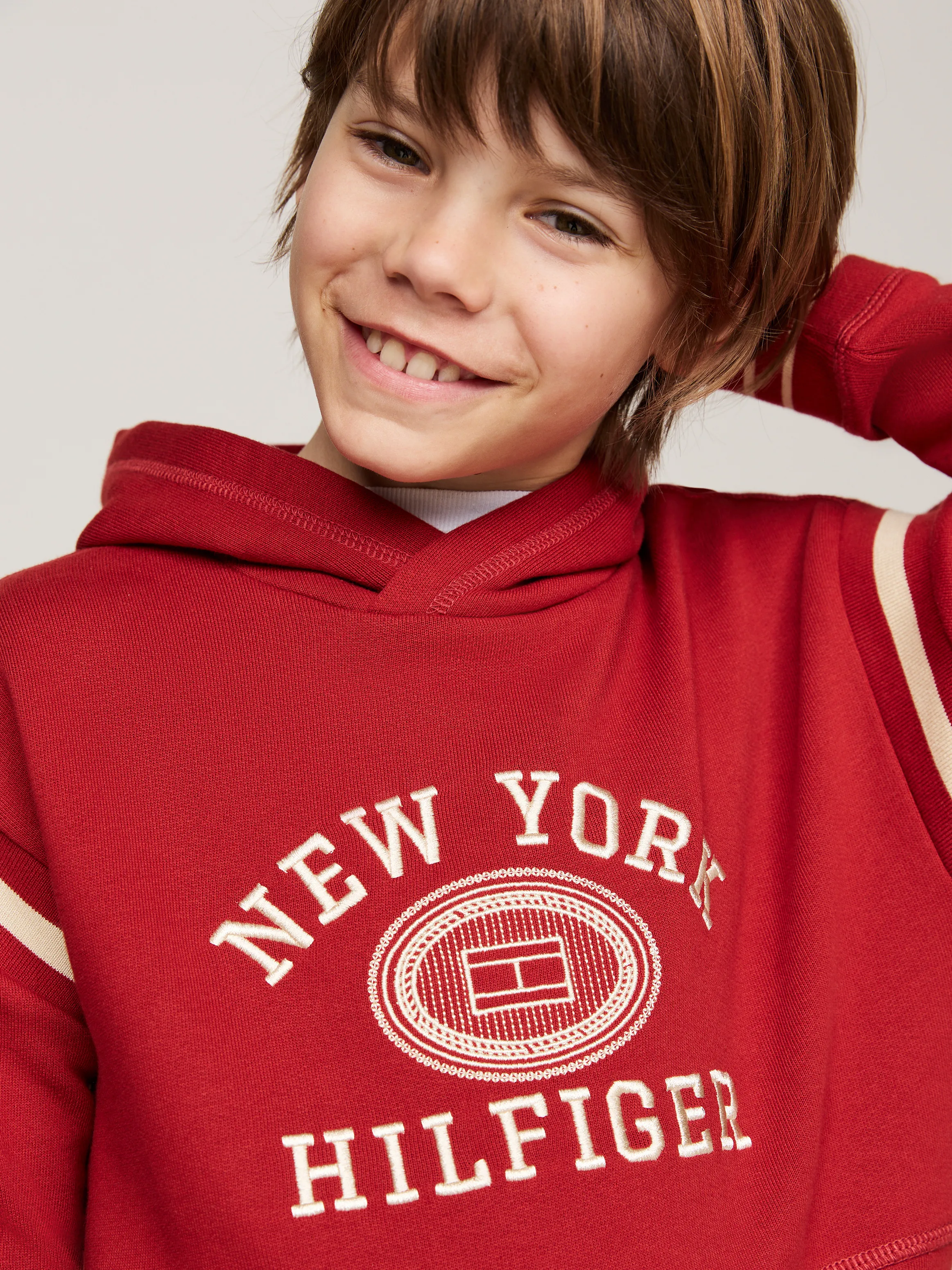 Boys 8-16 Hilfiger Monotype Logo Embroidery Hoodie | Hoodies | Tommy Hilfiger