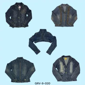 Branded y2k Retro denim jacket(GRV-9-020)