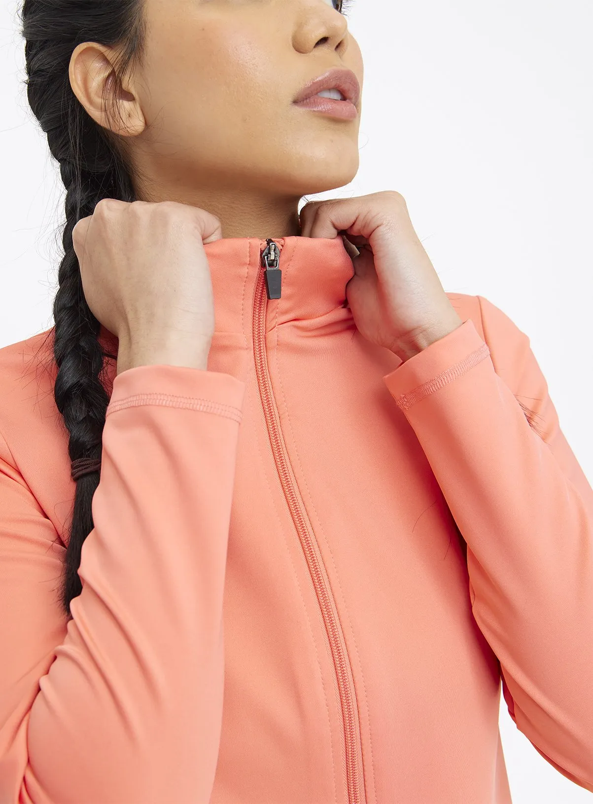 Buy Active Coral Zip-Through Jacket L | Hoodies and sweatshirts | Tu