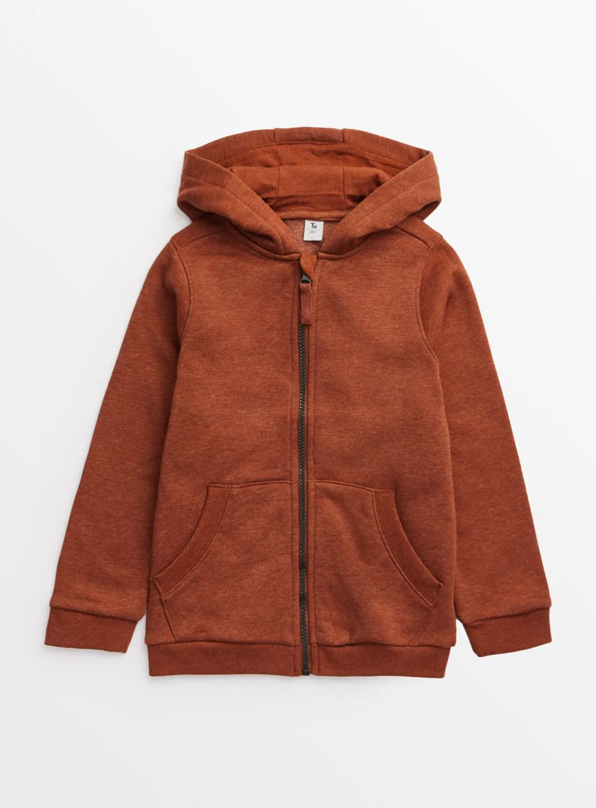 Buy Brown Zip Through Hoodie 12 years | Jumpers and hoodies | Tu