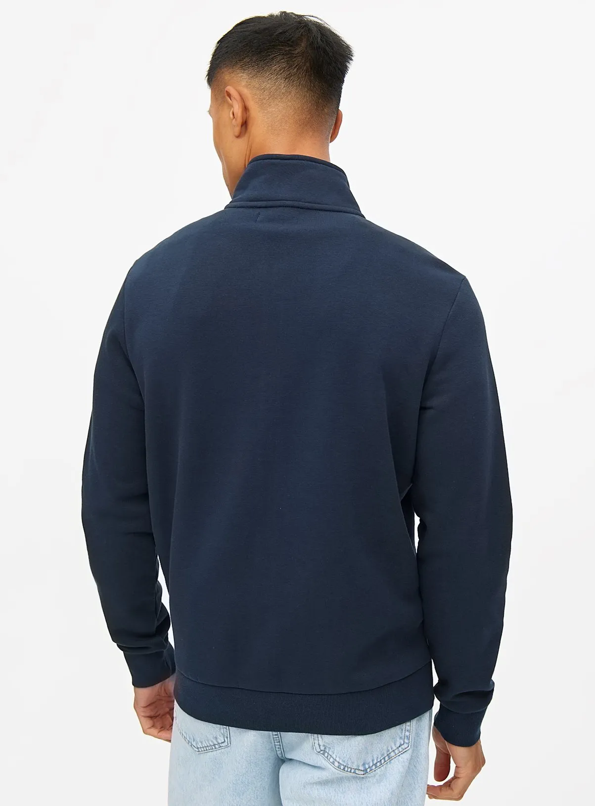 Buy Navy Core Zip-Through Sweatshirt XXXXL | Sweatshirts and hoodies | Tu