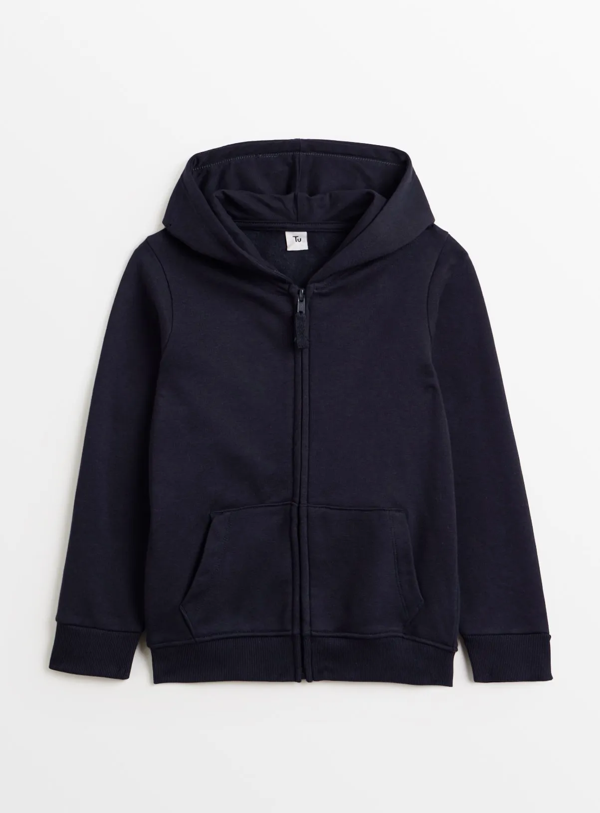 Buy Navy Zip-Through Hoodie 15 years | Jumpers and hoodies | Tu