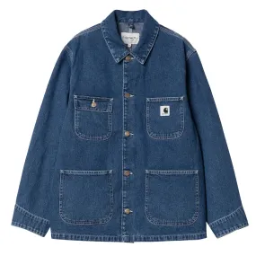 Carhartt WIP Womens OG Michigan Coat Blue Stone Washed