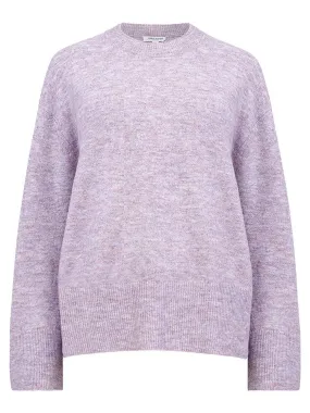 Carice Knit Crew Neck Jumper                             Lavender Marl