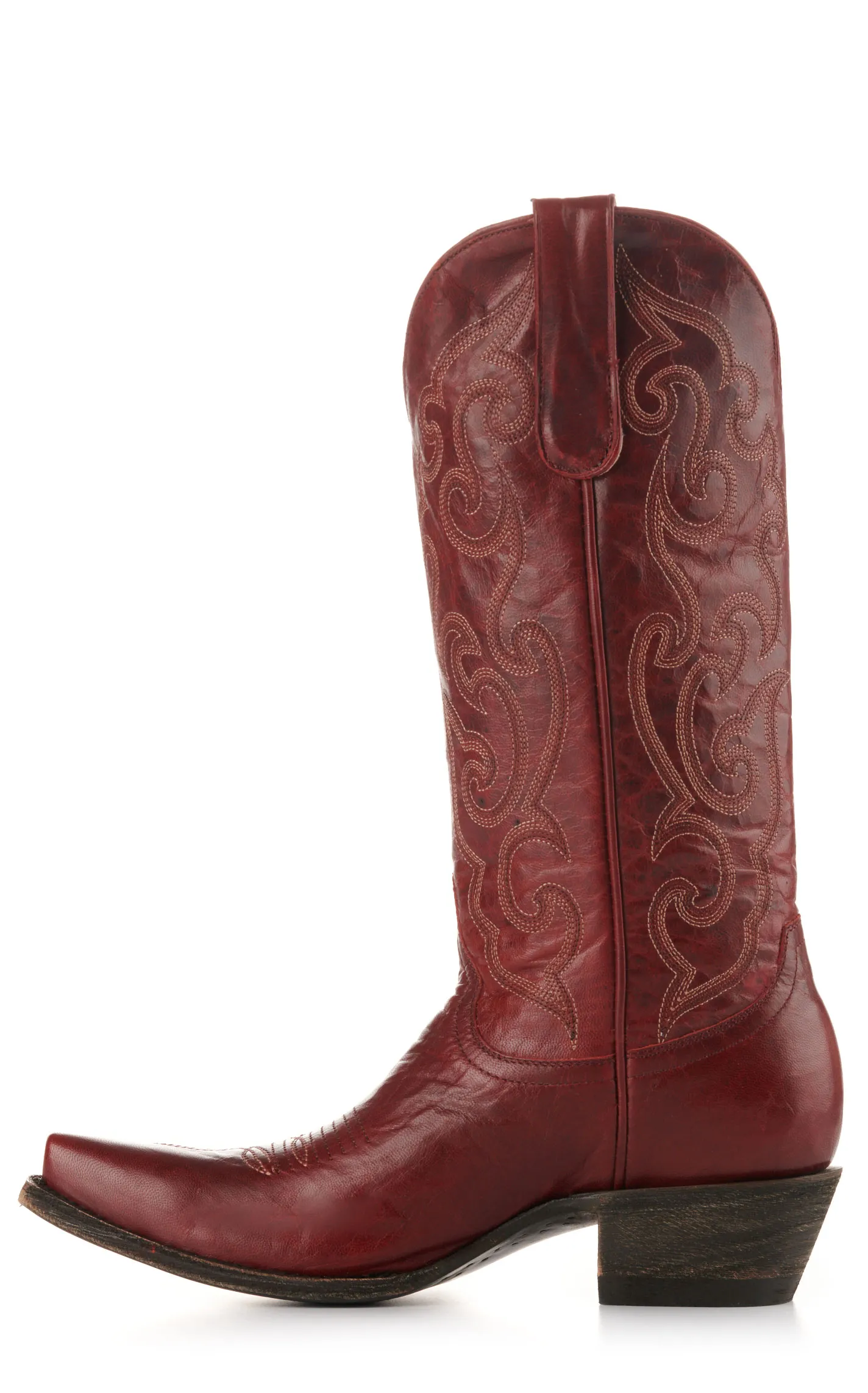 Cavender's Women's Red Goat Snip Toe Cowboy Boots