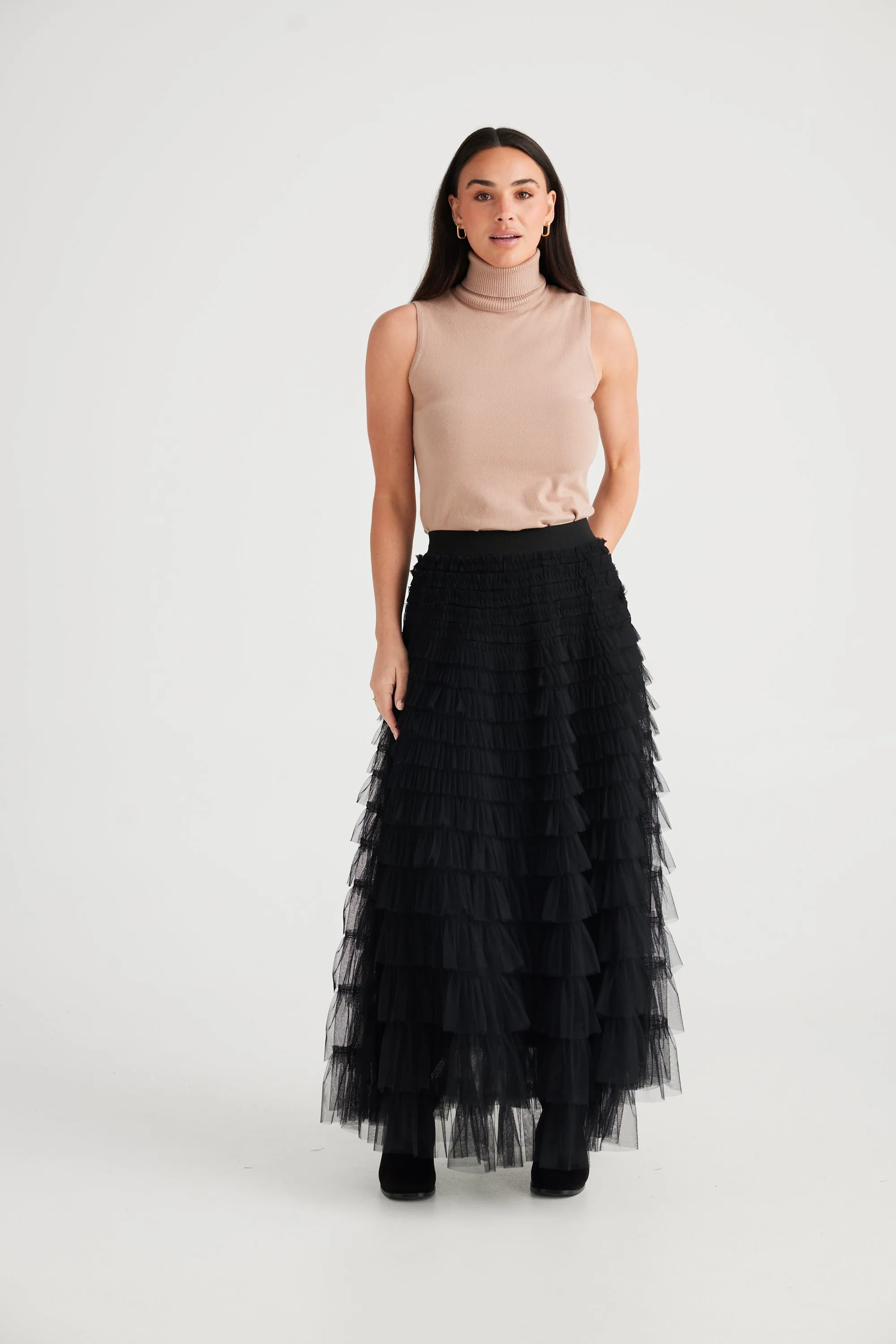 Chance Skirt - Black Tulle