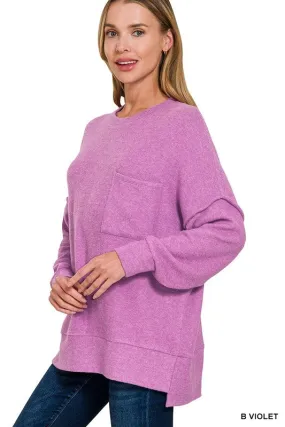 Delaney Oversized Sweater (Violet)