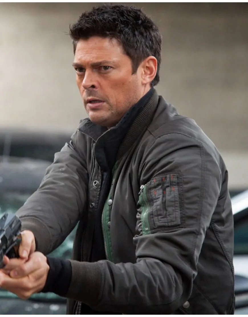 Detective John Kennex Jacket | Karl Urban Satin Jacket