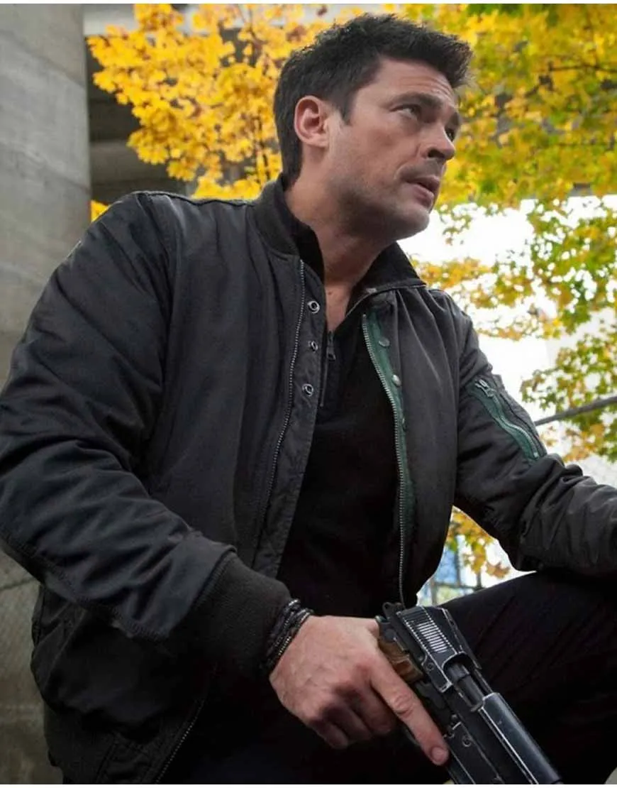 Detective John Kennex Jacket | Karl Urban Satin Jacket