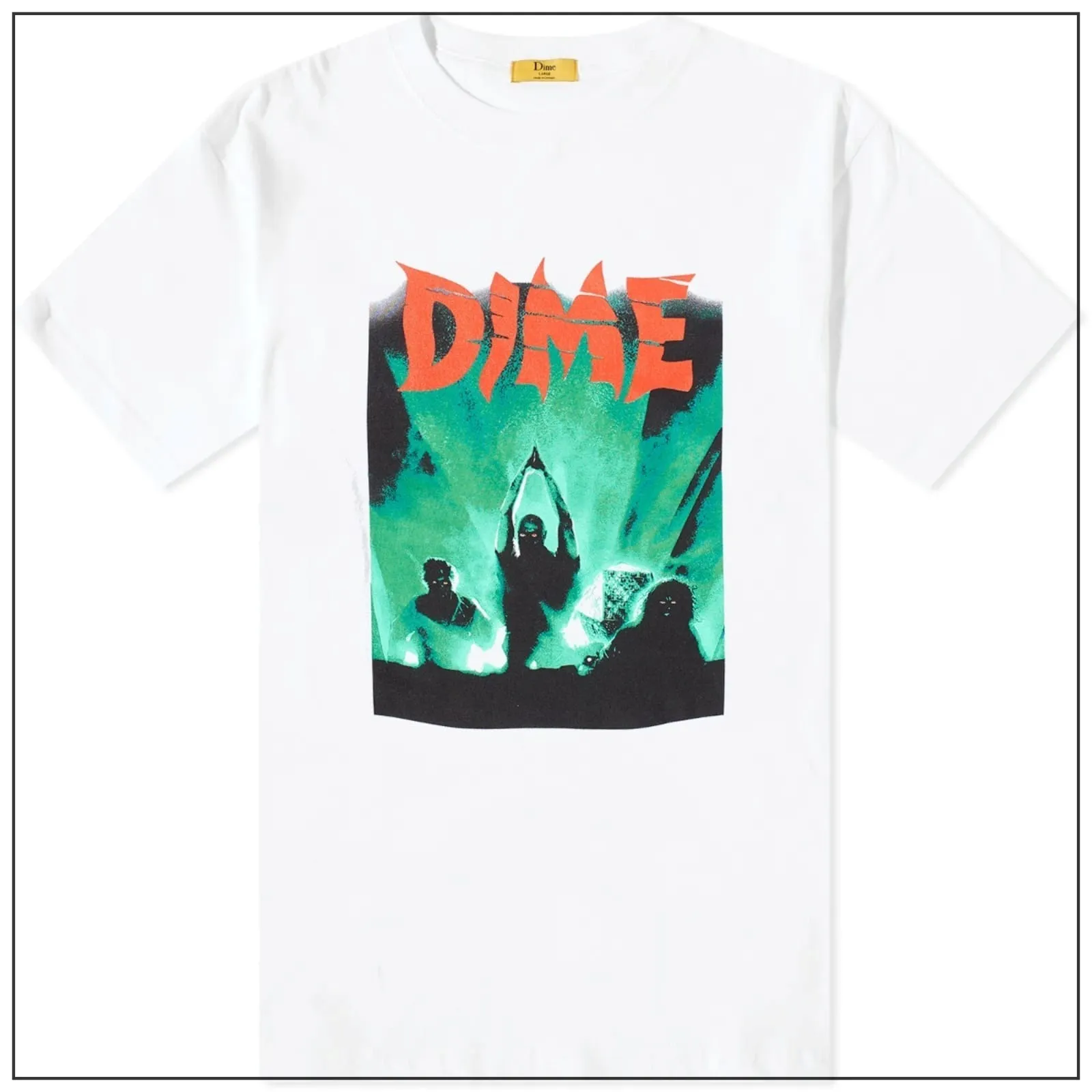 Dime  |Cotton Short Sleeves Skater Style T-Shirts