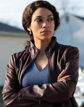 Dopesick 2021 Rosario Dawson Leather Jacket | Ujackets.com - 45% OFF