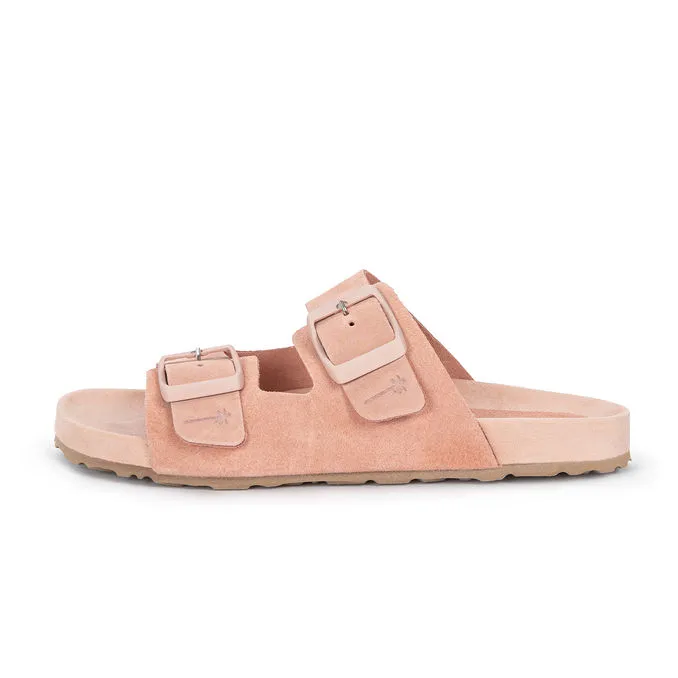 DOUBLE BUCKLE SANDALS Woman Pastel rose