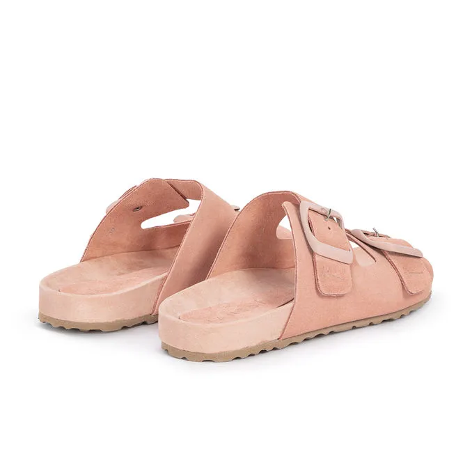 DOUBLE BUCKLE SANDALS Woman Pastel rose