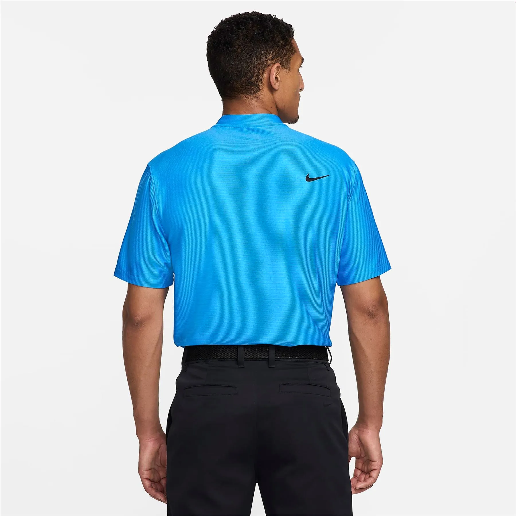 Dri-FIT Tour Texture Stripe Polo Photo Blue - SU24