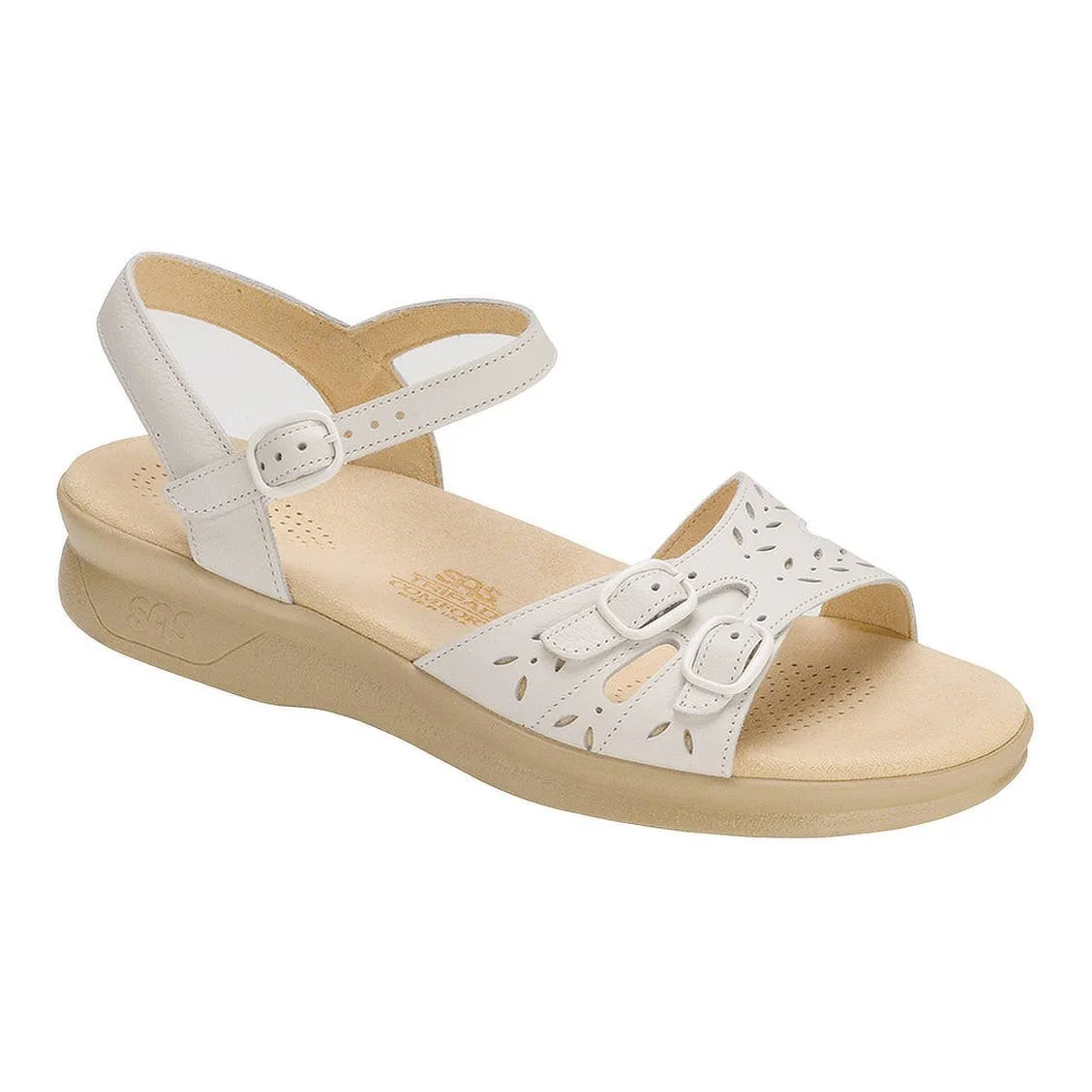 Duo (White) Quarter Strap Sandal