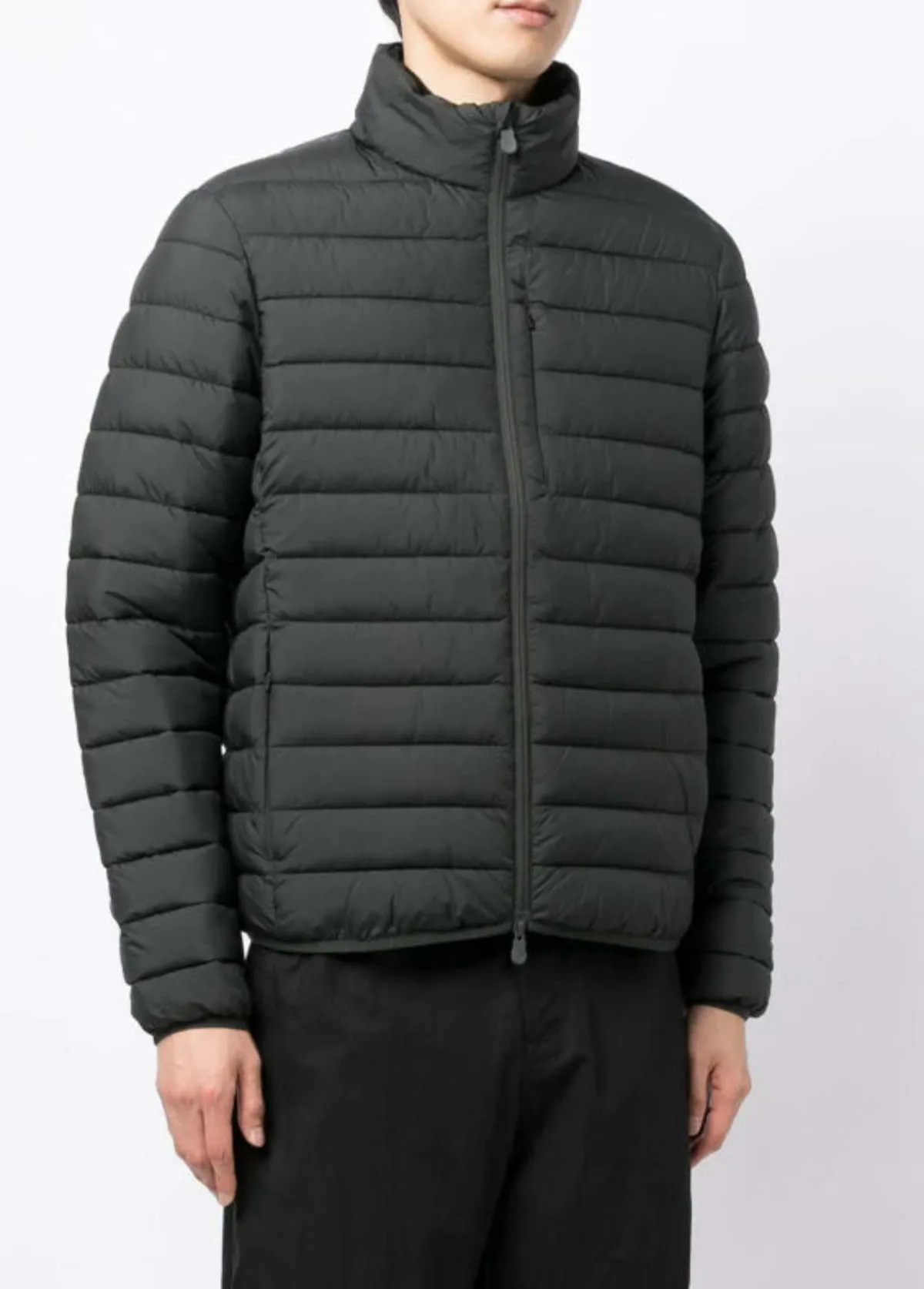 Erion Black Quilted Puffer Coat Jacket