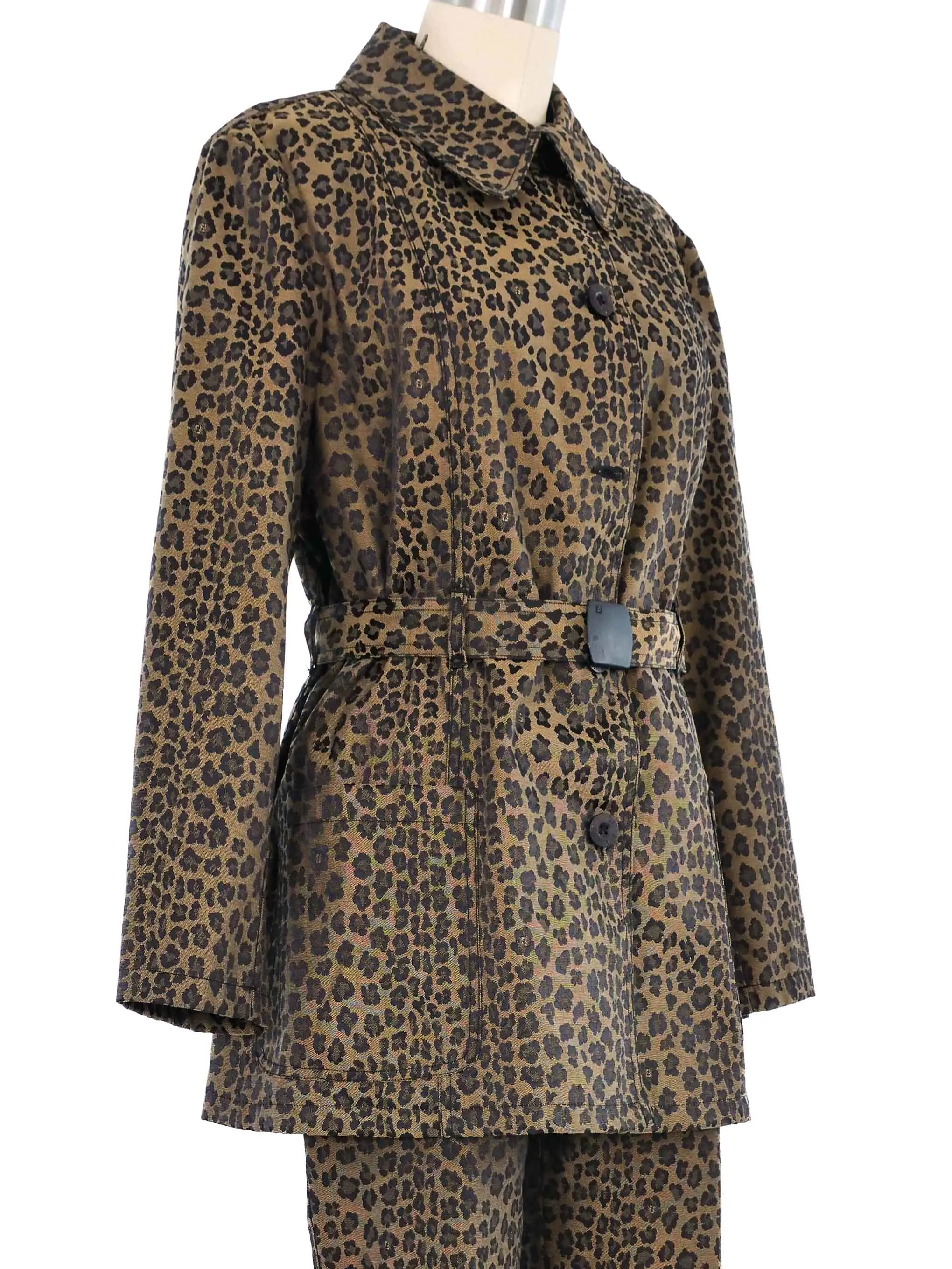 Fendi Leopard Safari Pant Suit