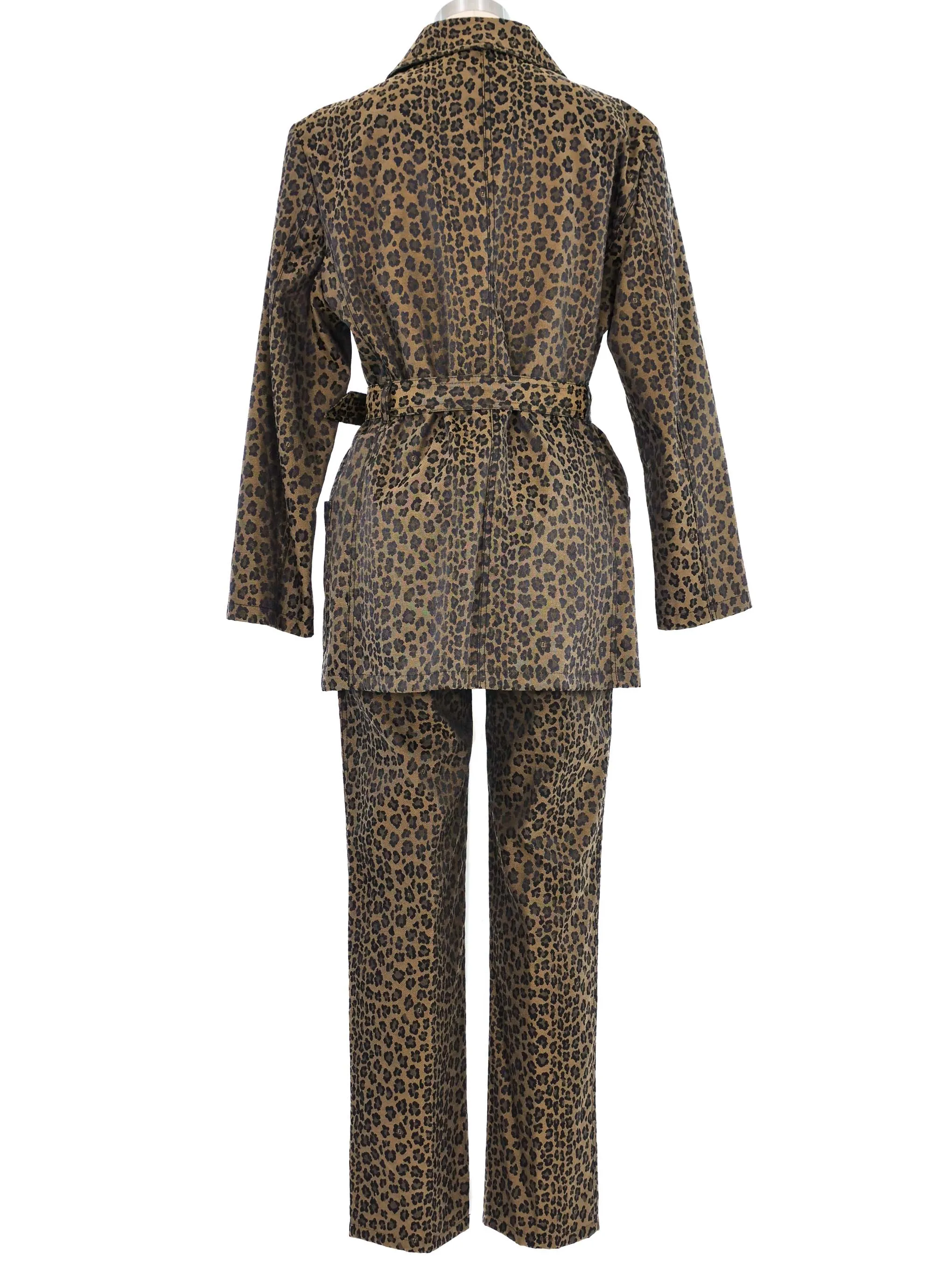 Fendi Leopard Safari Pant Suit