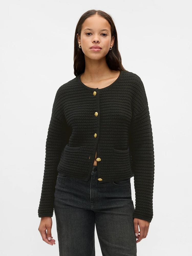 Gap Textured Sweater Jacket