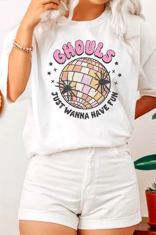 GHOULS JUST WANNA HAVE FUN GRAPHIC TEE