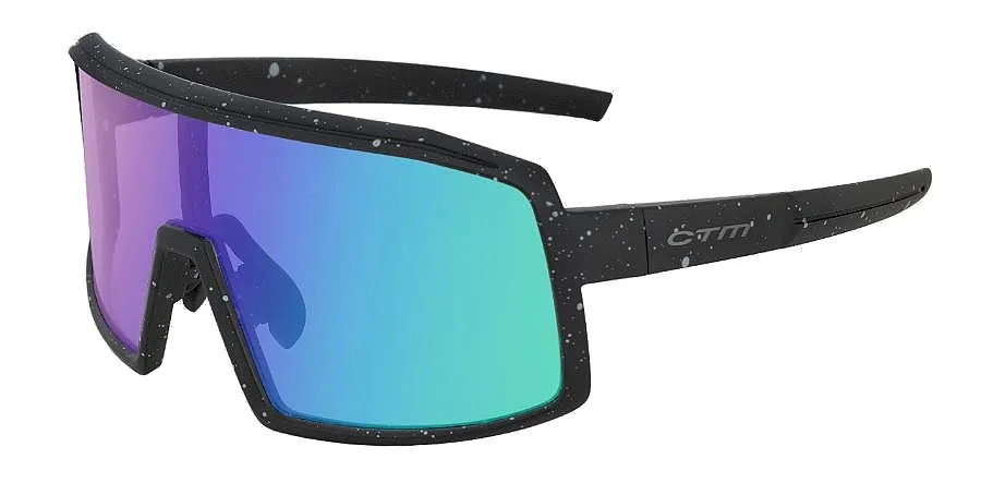 glasses CTM Zenos - Matt Sprinkle Black/Smoke/Green Revo