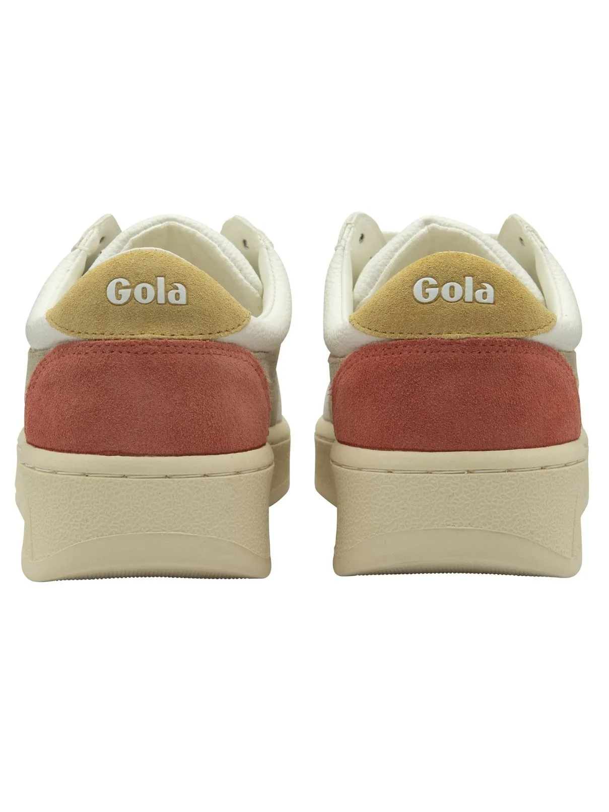 Gola Grandslam Trident Sneaker in White/Bone/Flux