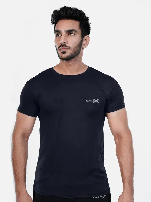 Gymx Blue Plain Tee - Sale