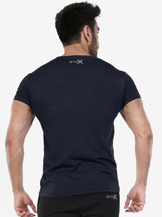 Gymx Blue Plain Tee - Sale