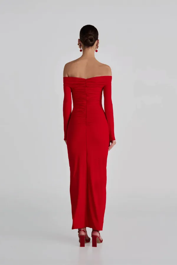 Heliosa Maxi Dress Red