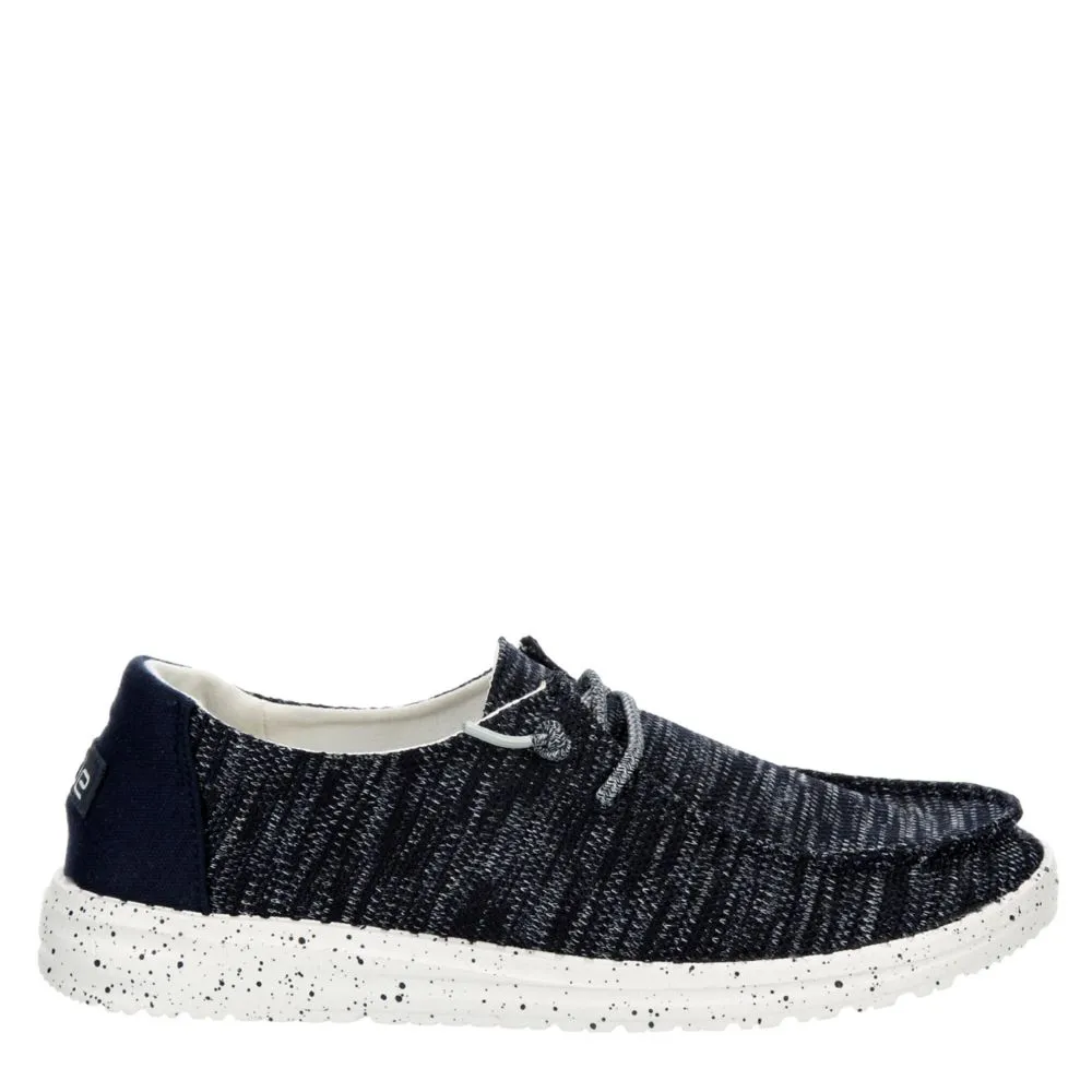 HEYDUDE  WOMENS WENDY KNIT SLIP ON SNEAKER