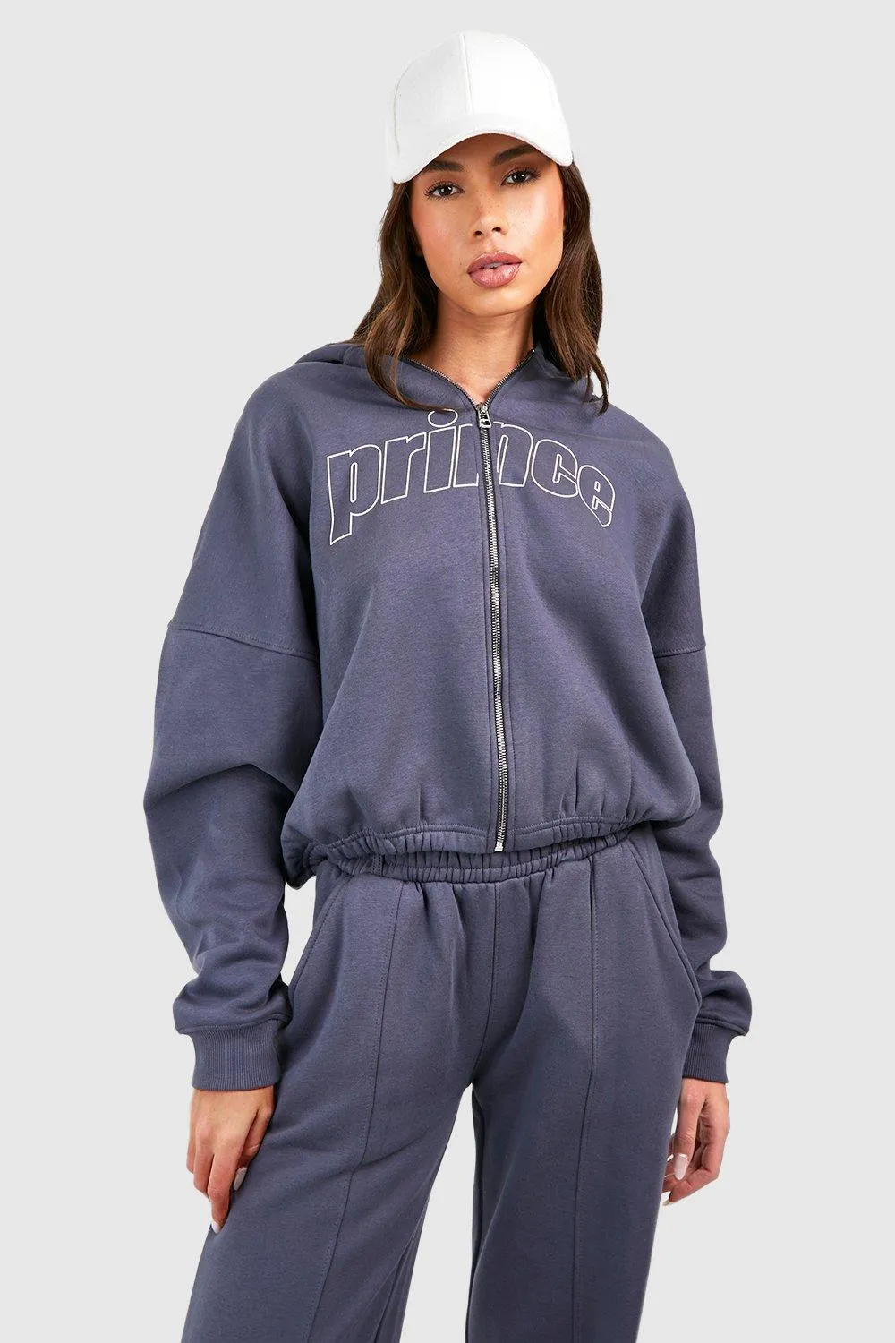 Hoodies & Sweatshirts | Prince Zip Through Oversized Hoodie | boohoo