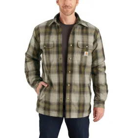 Hubbard Sherpa-Lined Plaid Flannel Shirt Jac