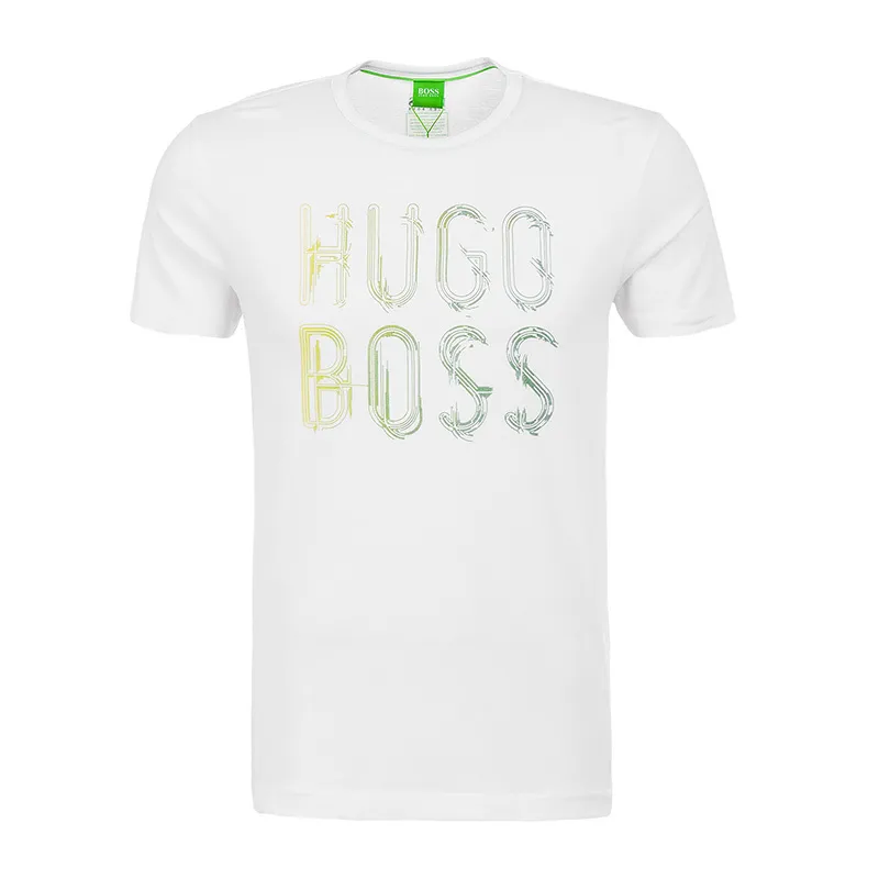 Hugo Boss  |Cotton Short Sleeves Logo T-Shirts